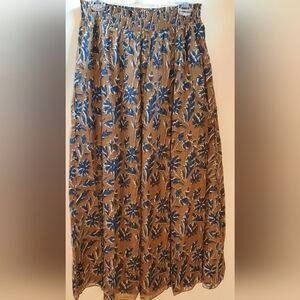 Natural Life floral boho maxi skirt size L/XL
